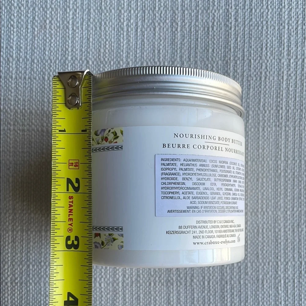 Crabtree & Evelyn SUMMER HILL Nourishing Body Butter 12.7 oz